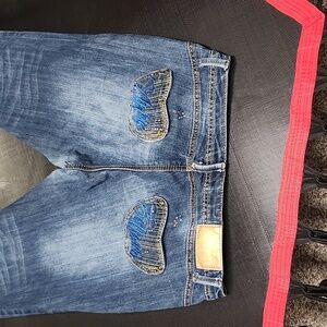 Apple Bottom Jeans Size 11/12 Small Frey At Button Loop. #7